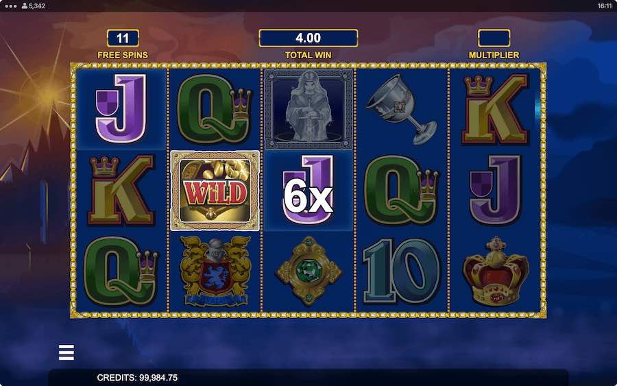 A Random Multiplier Will Be Applied To Your Wins During The Free Spins Feature On Avalon Video Slot