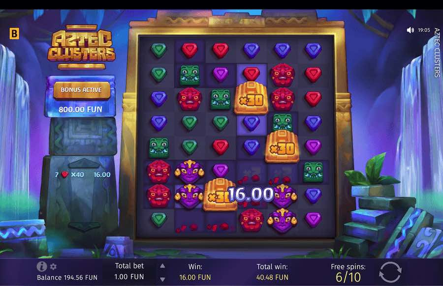 Aztec Clusters Slot Free Spins Feature