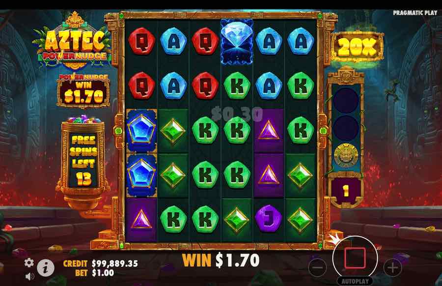 Aztec Powernudge Slot Free Spins Feature