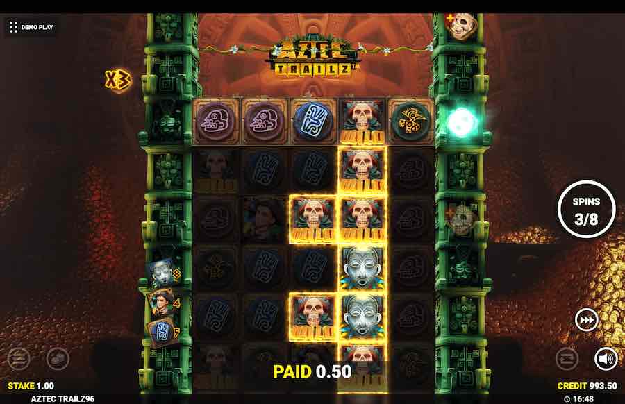 Aztec Trailz Free Spins Feature 