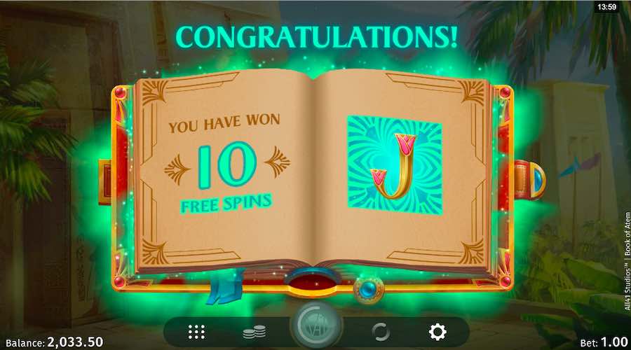 A Feature Trigger On Book Of Atem Will Awared A Random Expanding Symbol And 10 Free Spins