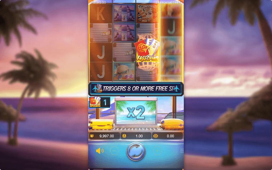 Land 3 Or More Scatter Symbols To Trigger The Free Spins Feature On Bali Vacation Infinity Reels Video Slot