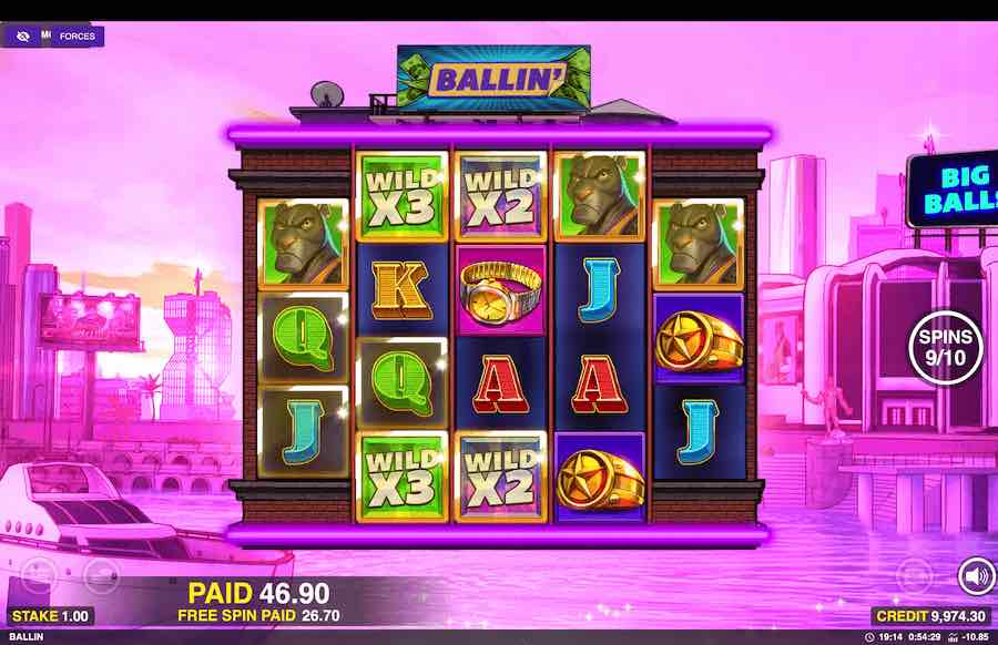 Ballin' Slot Free Spins Feature