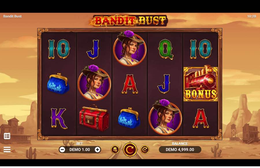 Bandit Bust Slot Base Game