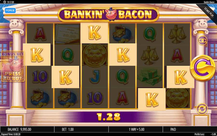 Play With 4,096 Fixed Paylines On Bankin Bacon Slot