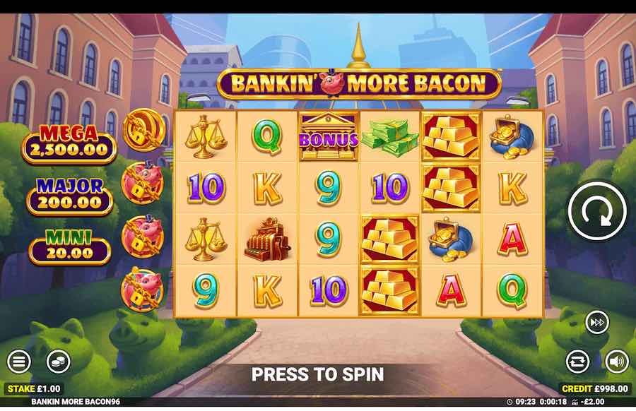 More Bankin Bacon Slot Base Game