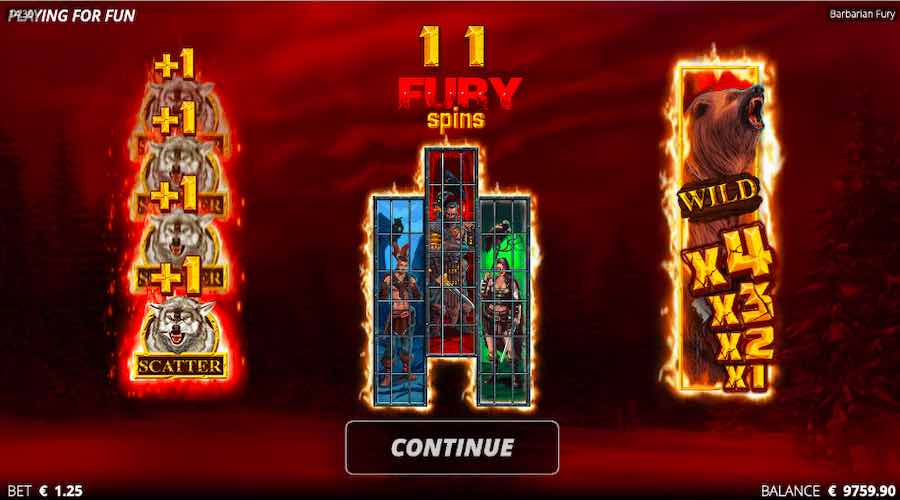 Win More Spins And Increase Your Multiplier During The Bonus Round On Barbarian Fury