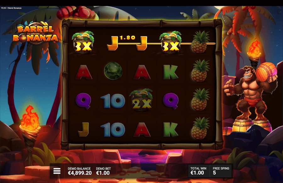 Barrel Bonanza Slot Free Spins Feature