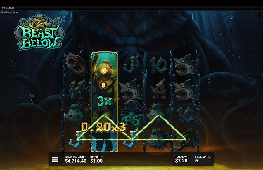 Beast Below Slot Free Spins Feature 