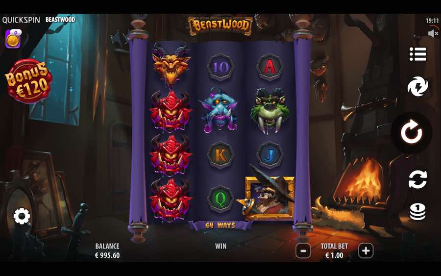 Enter A Magical World Of Beasts, In The Beastwood Slot Game From Quickspin