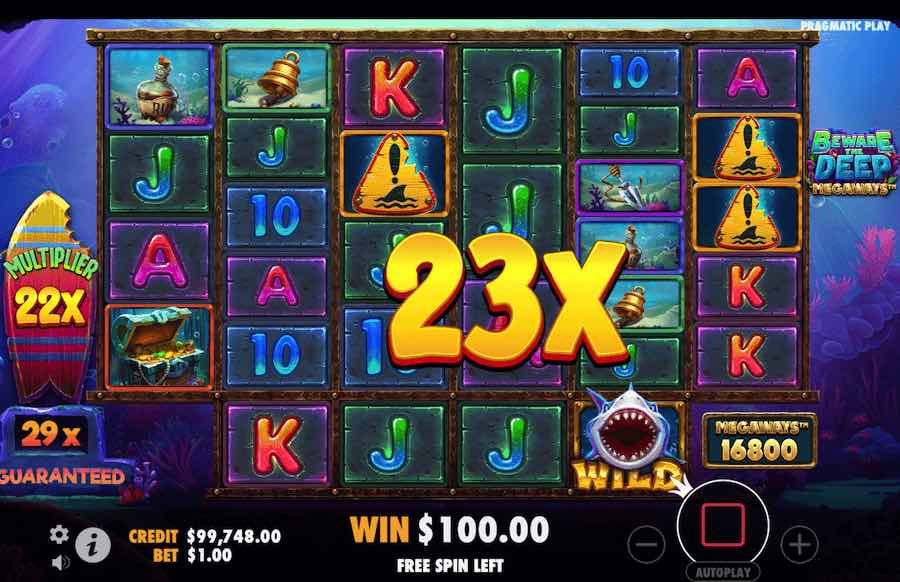 Beware The Deep Megaways Slot Free Spins Feature 