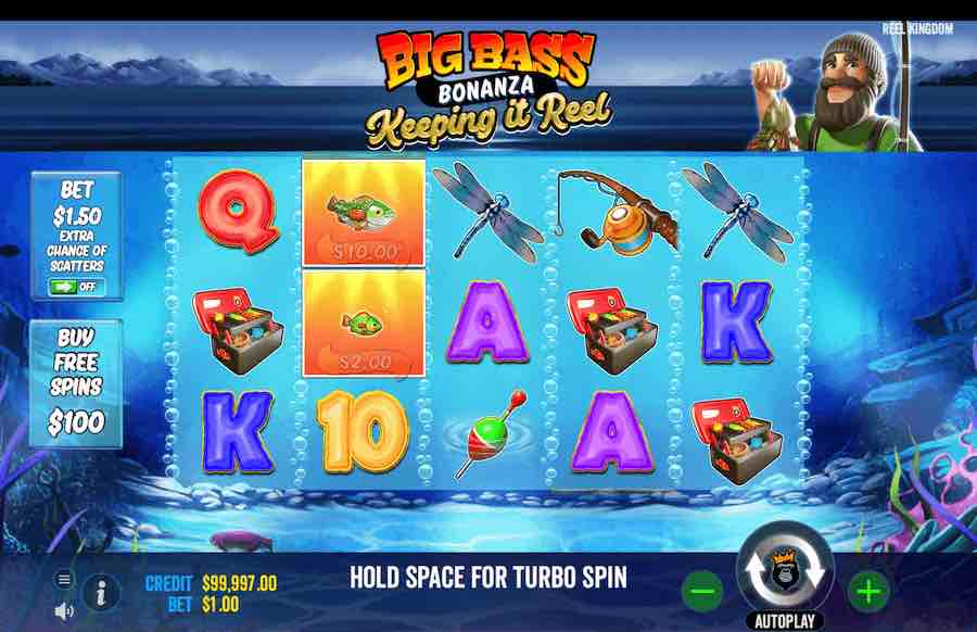 Win Up To 10,000x Your Bet In The Big Bass Bonanza Keeping It Reel Online Slot From Game Provider Pragmatic Play