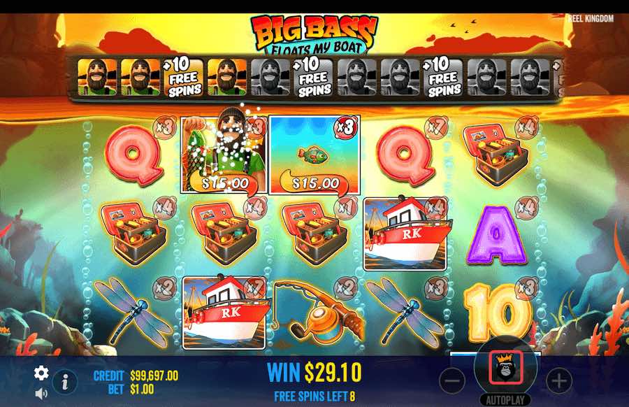 Big Bass Floats My Boat Slot Free Spins Feature 