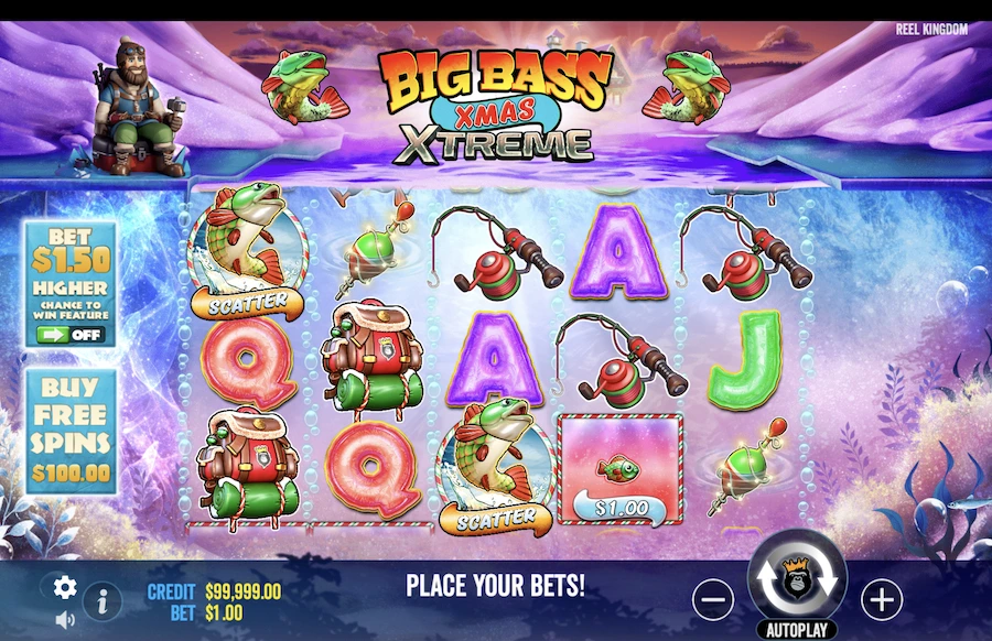 Big Bass Xmas Xtreme slot base game