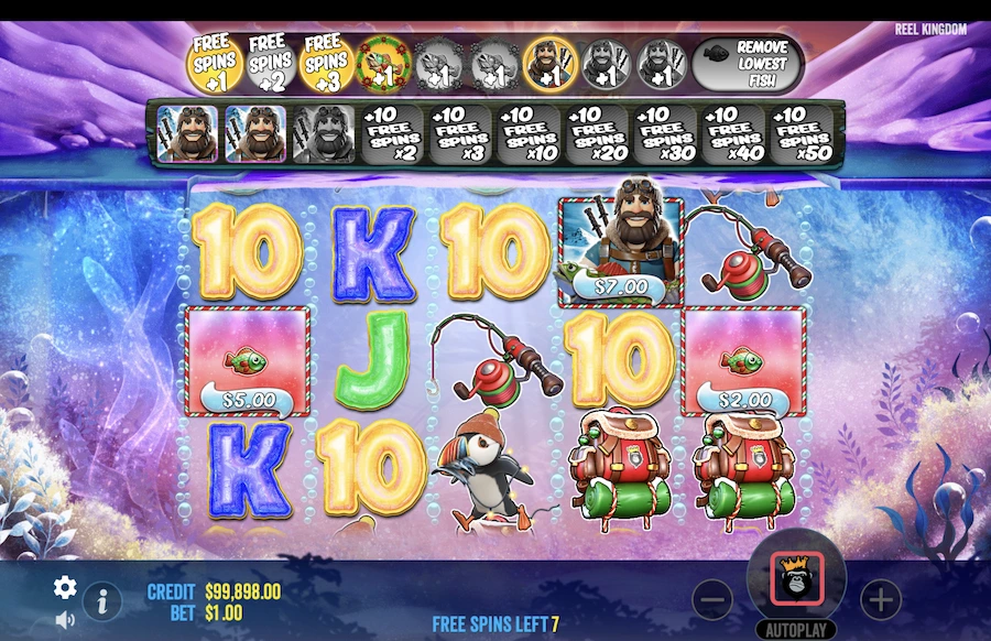 Big Bass Xmas Xtreme slot free spins feature