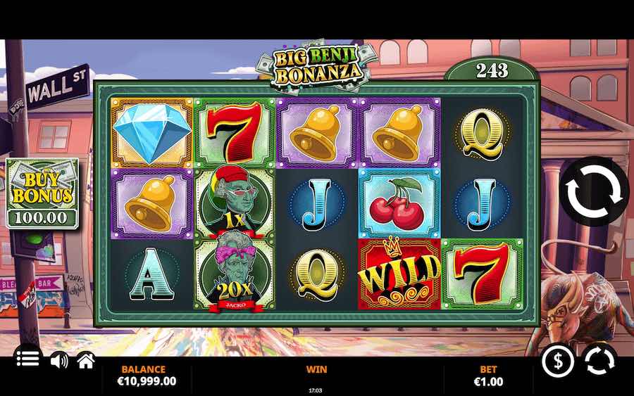 Play With 5 Reels, A Minimum Of 243 Paylines, And Win Up To 12,957x Your Bet In Jelly's Big Benji Bonanza Online Slot