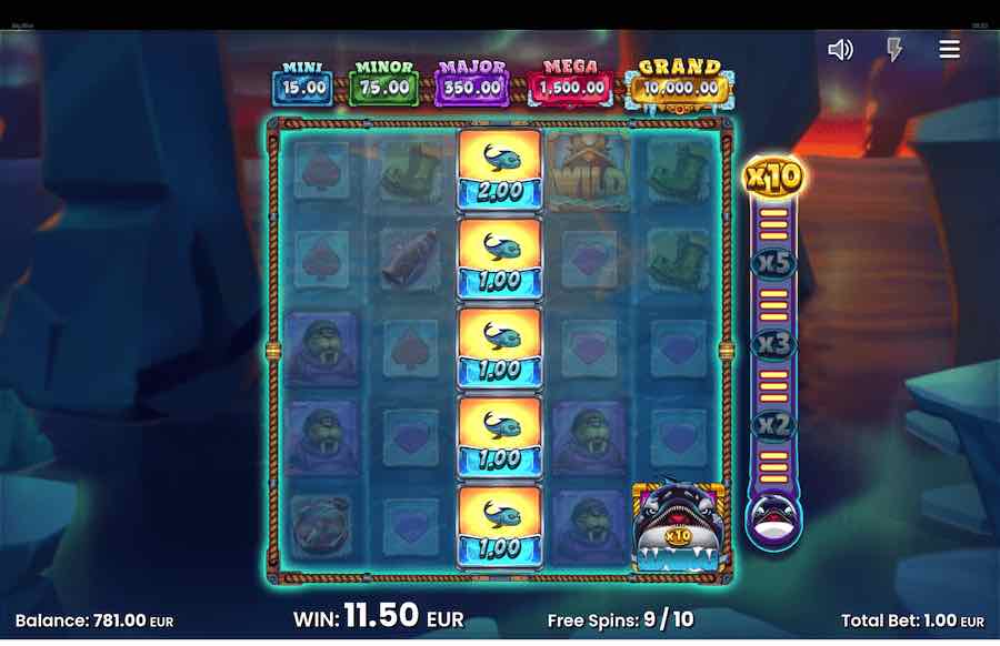 Big Bite Slot Free Spins Feature 