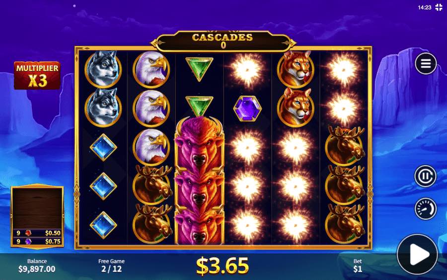 Land A Minimum Of 4 Scatter Symbols In The Base Game To Trigger The Free Spins Feature On Big Buffalo Badlands Video Slot