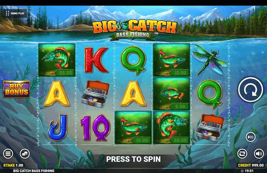 Big Catch Bass Fishing Slot Base Game