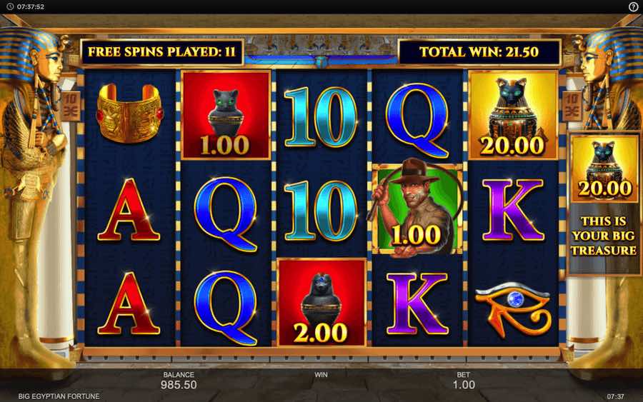 Win Up To 10,000x Your Bet When You Play With 5 Reels And 10 Fixed Paylines In The Big Egyptian Fortune Online Slot From Inspired Gaming