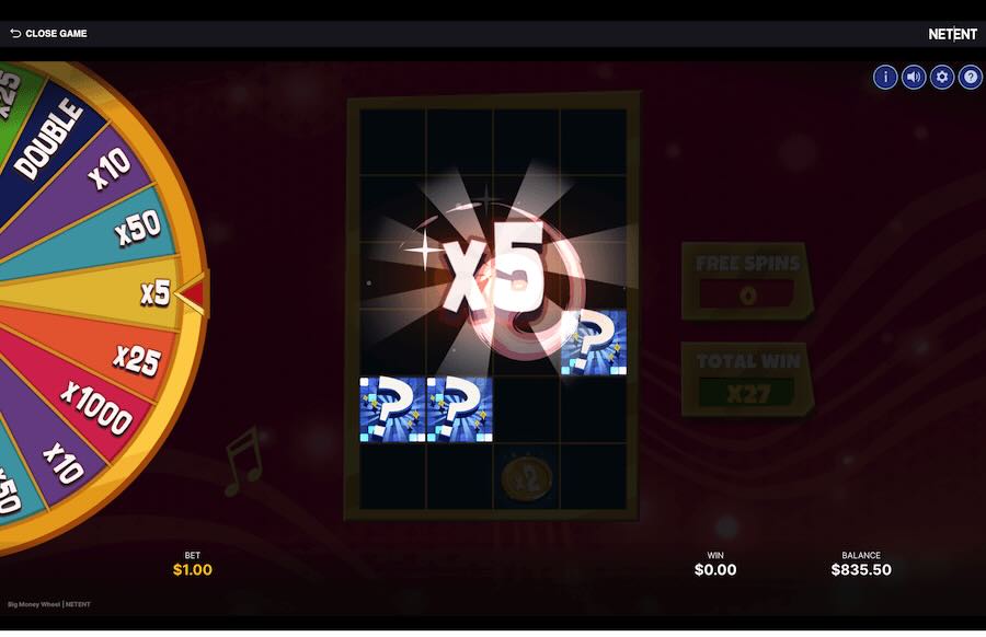 Big Money Wheel Slot Bonus Feature