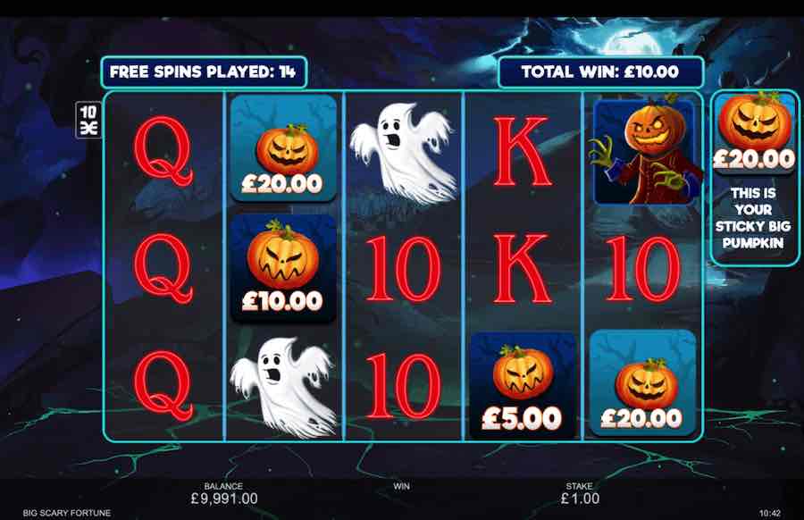 Land Three Or More Cauldron Symbols To Trigger The Free Spins Feature On The Big Scary Fortune Video Slot