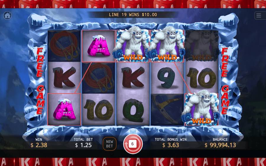 Spin With 25 Paylines On Bigfoot Yeti Online Slot From Provider Ka Gaming And Win Up To 10,000x Your Bet