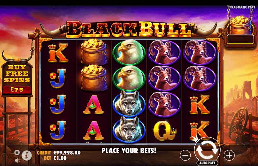 Play With 5 Reels, 20 Fixed Paylines And Win Up To 4,500x Your Bet In The Black Bull Online Slot From Provider Pragmatic Play