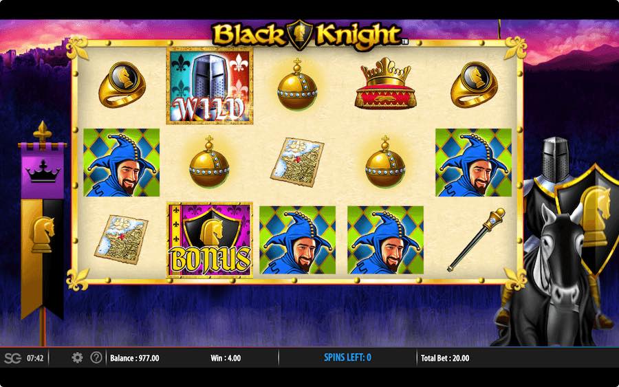 Play With 5 Reels, 10 Paylines, And Win Up To 500x Your Stake On Sg Gaming's Black Knight Online Slot