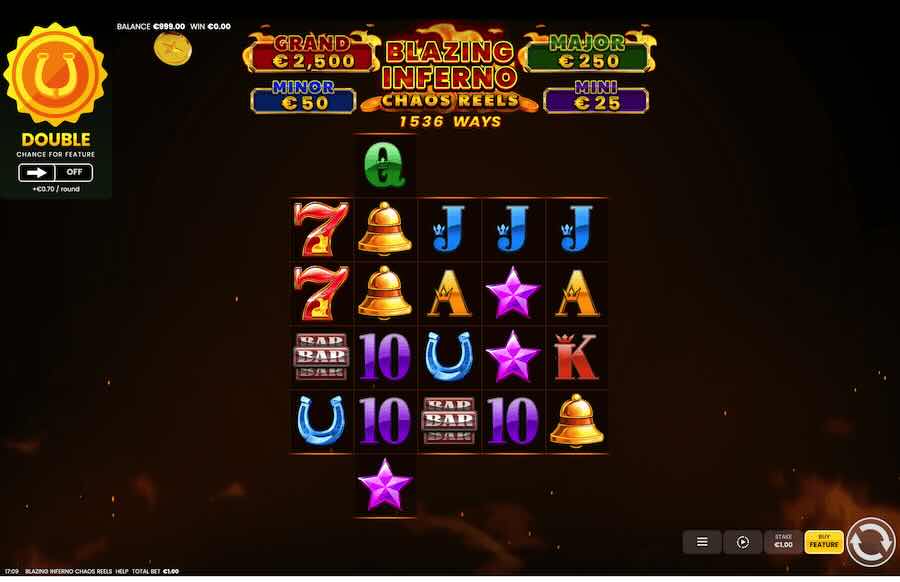 Blazing Inferno Chaos Reels Slot Base Game 