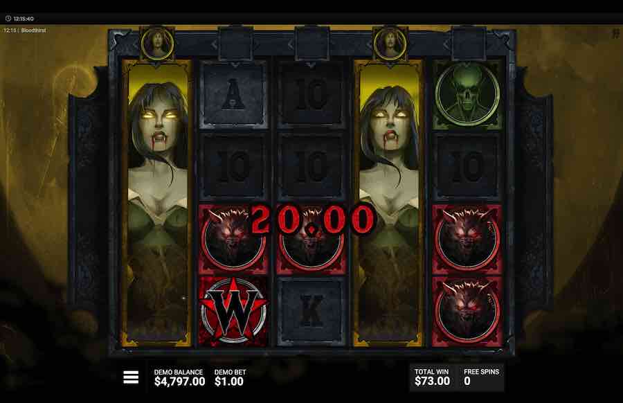 Bloodthirst Slot Free Spins Feature