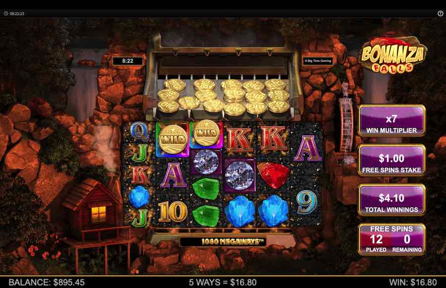 Bonanza Falls Free Spins Feature 