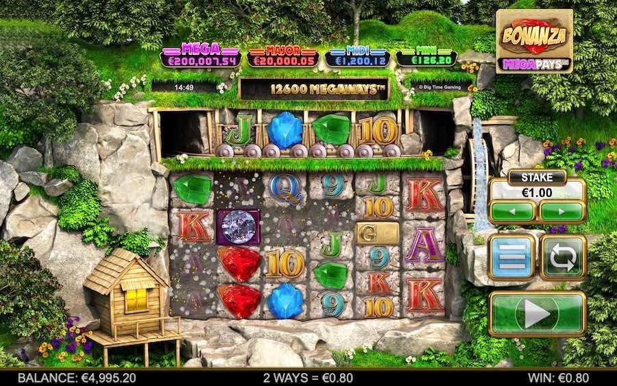 Cascading Reels Feature On The Slot Bonanza Megapays™