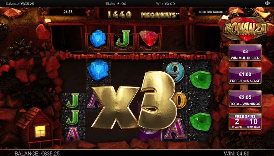 Bonanza Megaways Slot Free Spins Feature