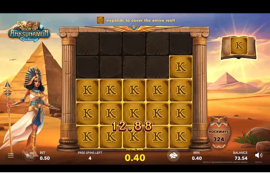 Book Of Anksunamun Free Spins Feature 