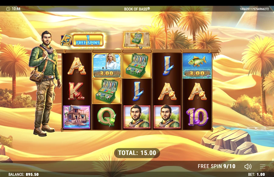 Book of Bass slot free spins feature