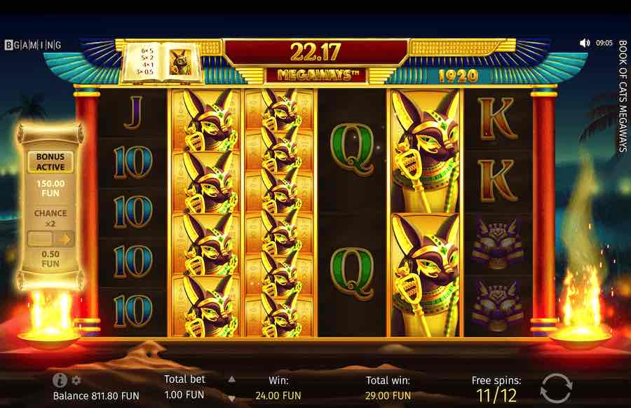 Book Of Cats Megaways Slot Free Spins Feature