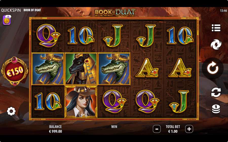 Play With An Egyptian Theme And 10 Paylines In Developer Quickspin's Book Of Duat Slot