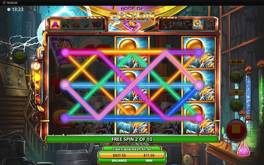 Expanding Symbols Come Into Play During The Free Spins Feature On Book Of Fusion Video Slot