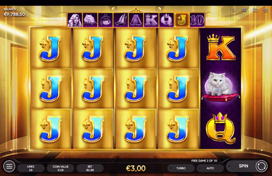 Landing 3 Or More Scatter Symbols In View Will Trigger The Free Spins Feature On The Book Of Lady Video Slot