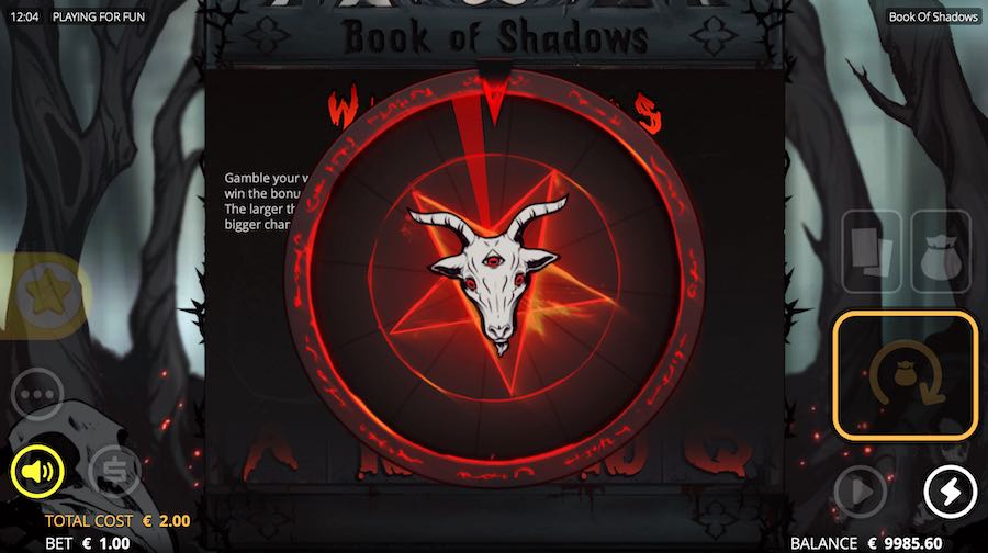 Choose To Gamble Your Wins On The Book Of Shadows