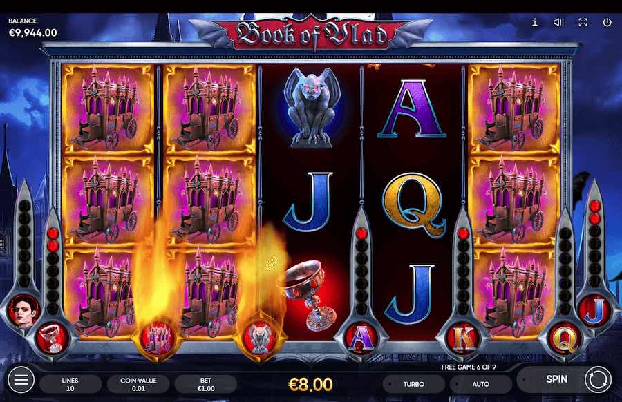 Land 3 Or More Scatter Symbols To Trigger The Free Spins Feature On The Book Of Vlad Video Slot