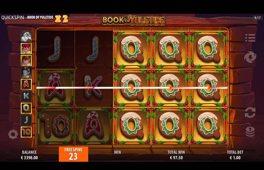 Book Of Yuletide Free Spins Feature 