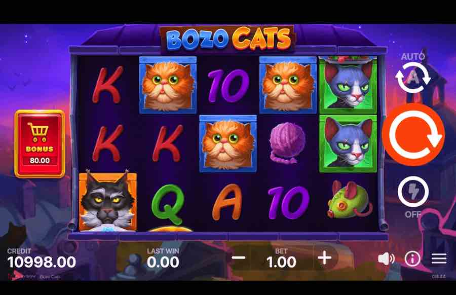 Bozo Cats Slot Base Game