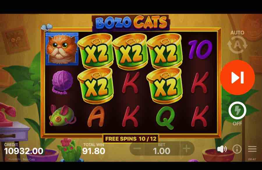 Bozo Cats Slot Free Spins Feature