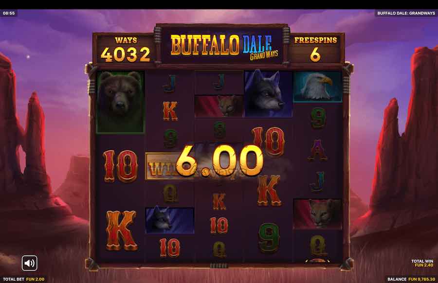 Buffalo Dale Grandways Slot Free Spins Feature