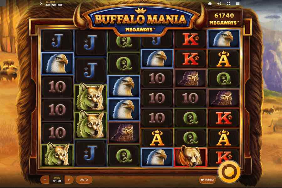 Buffalo Mania Megaways Slot Base Game 