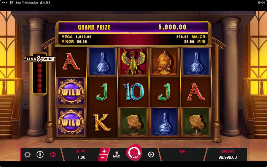 Play With 5 Reels, 25 Paylines, And Win Up To 10,000x Your Bet In Microgaming's Bust The Mansion Online Slot