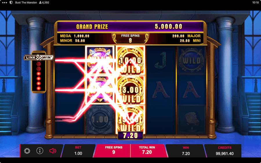 Land 3 Or More Scatters In View During The Base Game To Trigger The Free Spins Feature In Bust The Mansion Video Slot