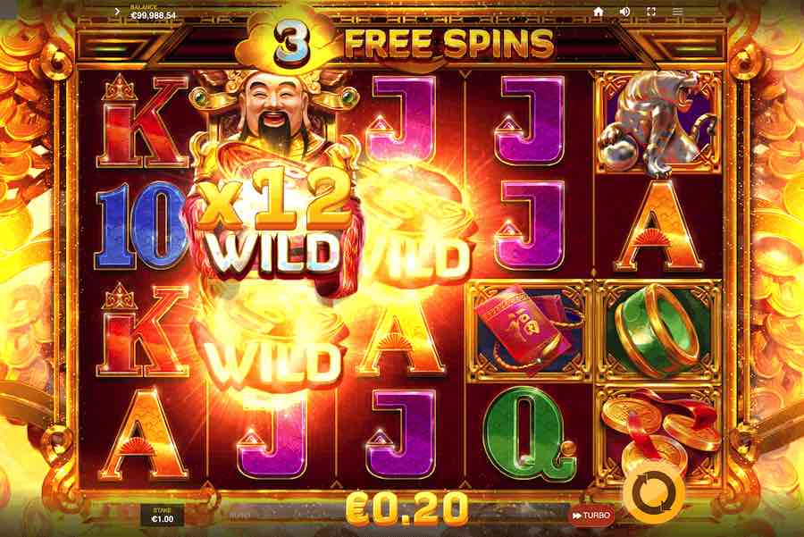 Cai Shen 168 Slot Free Spins Feature